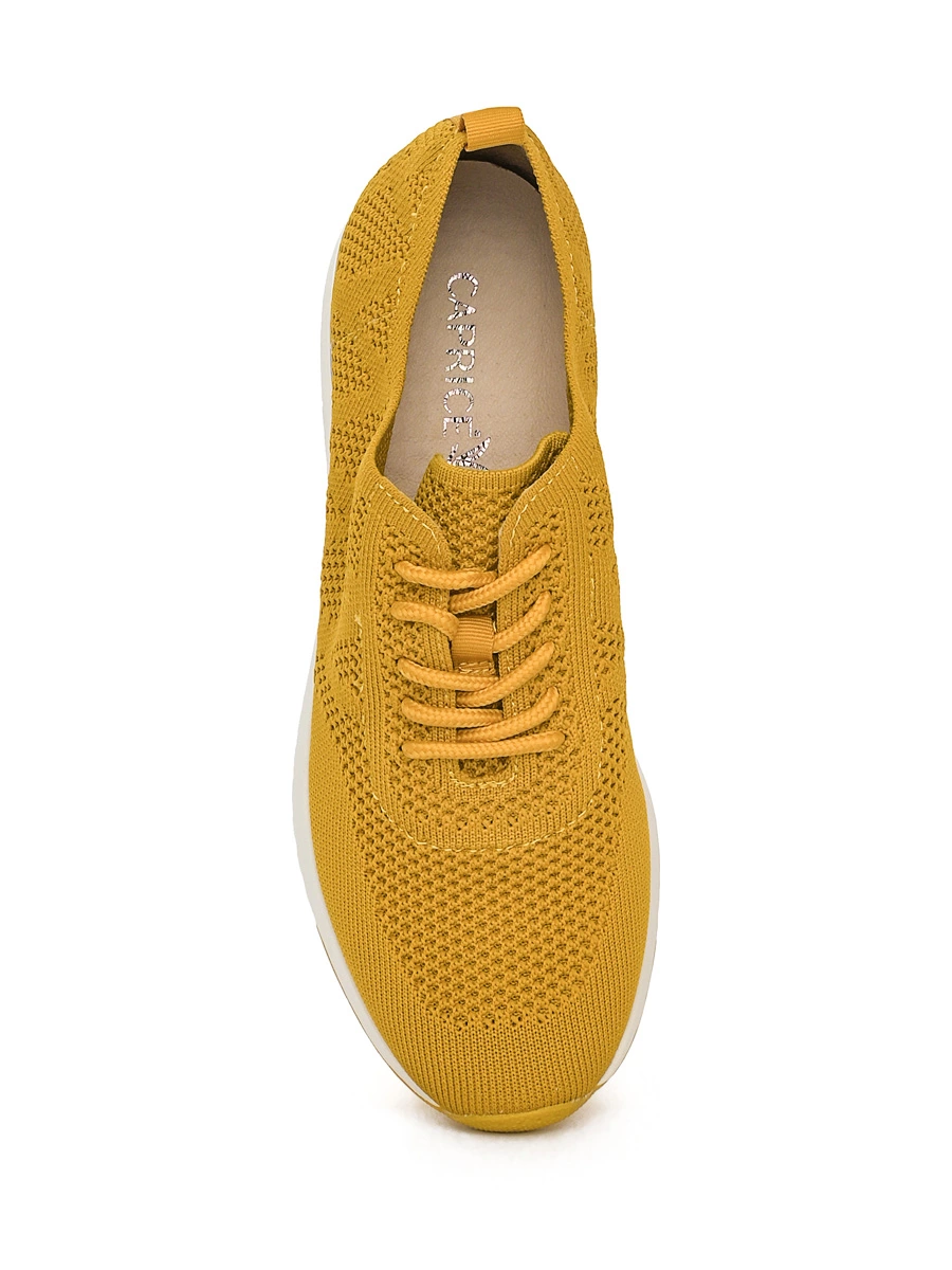 Желтые текстильные кроссовки